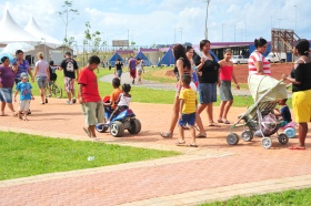 Moradores no Parque Jacuí