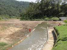 O piscinão Bananal está localizado no final da Av. Gal. Penha Brasil, tem a superfície de terra, funciona no sistema de esgotamento e tem capacidade de 210 mil m³.