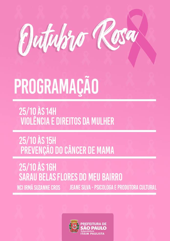 Outubro Rosa e a luta contra o câncer de mama