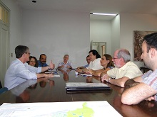 Reunião preparatória na Prefeitura Regional
