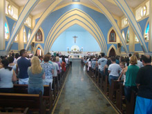 Padre Norival celebrou a missa de 67 anos do Parque São Lucas, na Igreja São Felipe Néri.