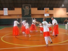 Roda de capoeira no Ginásio do Clube Escola Vila Alpina