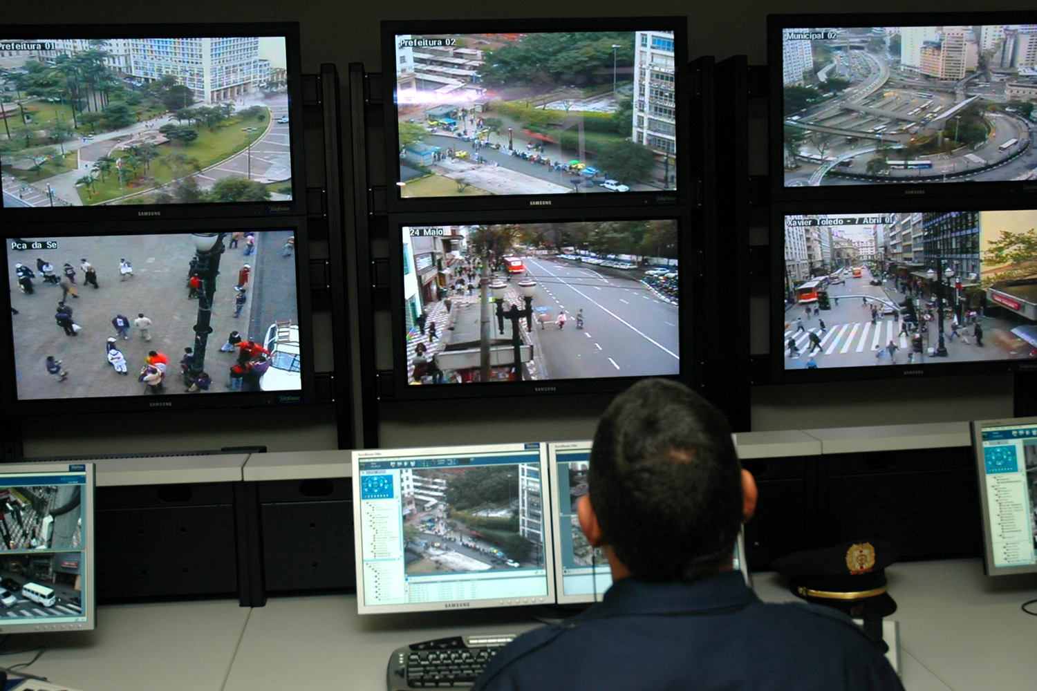 O sistema integra as forças de segurança da Prefeitura e do Estado, para operações de policiamento em tempo real