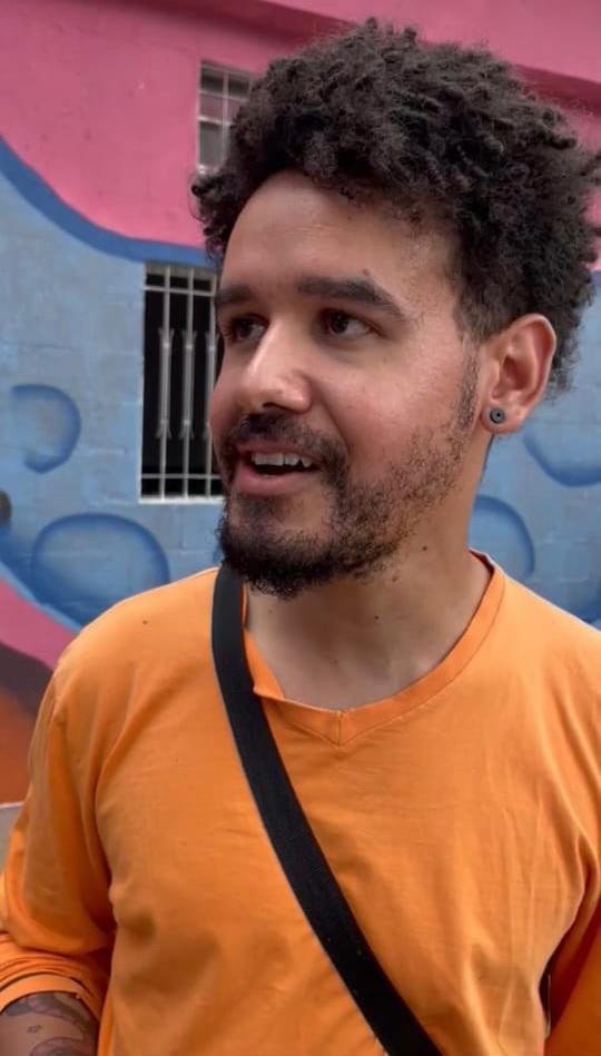 Ludu, grafiteiro que deu cor a Vila Reencontro 'Cruzeiro do Sul'
