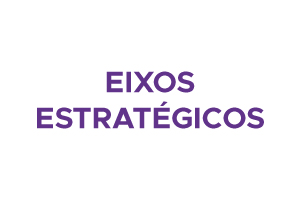 Logo do Programa Reencontro com o texto "Eixos estratégicos"