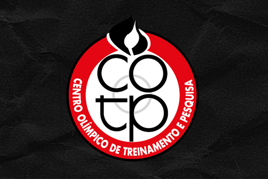 Na imagem, arte com o logo do Centro Olímpico de Treinamento e Pesquisa.