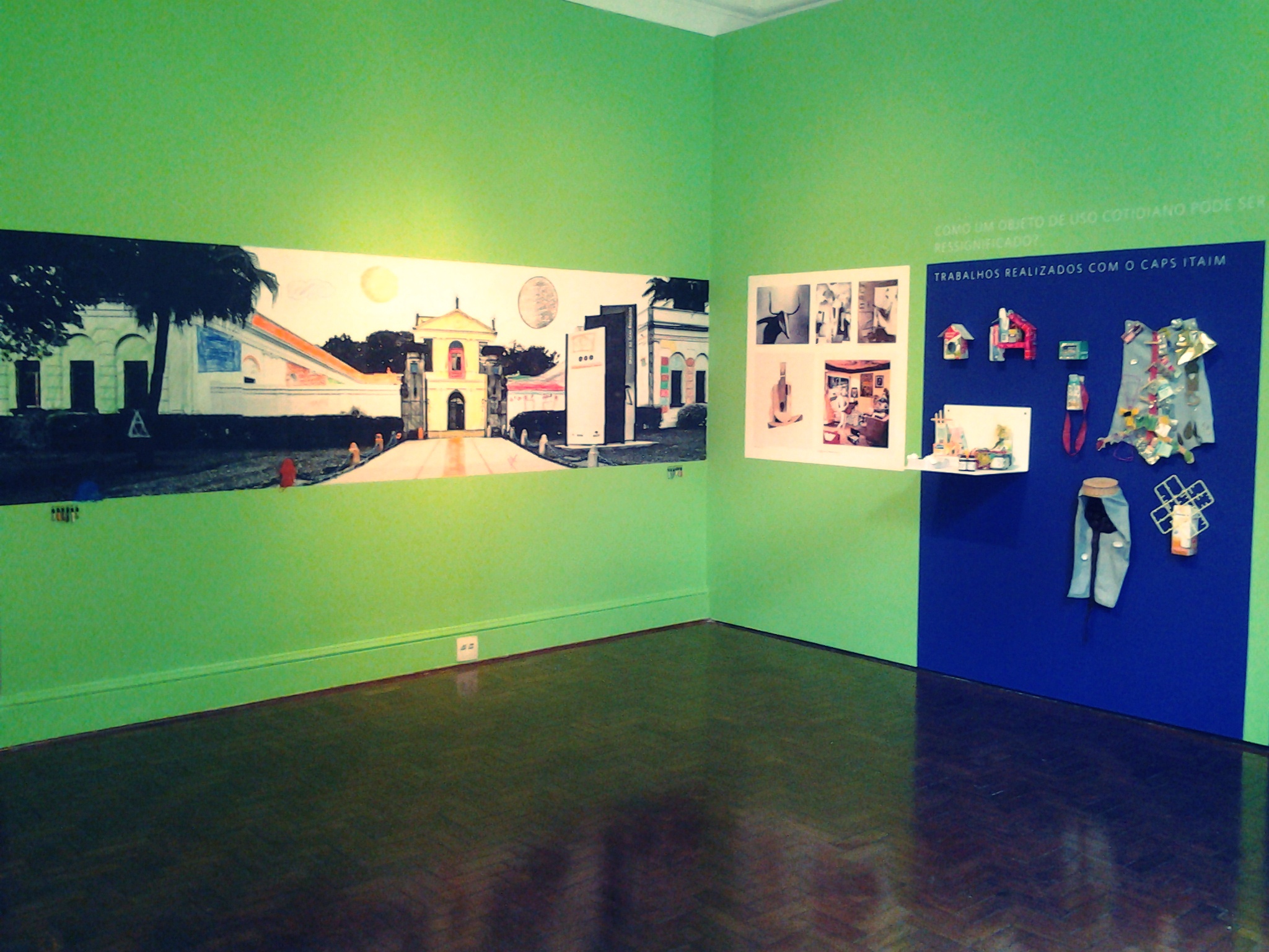 Obras produzidas pelos pacientes do Caps III Iatim em exposição no Museu da Casa Brasileira