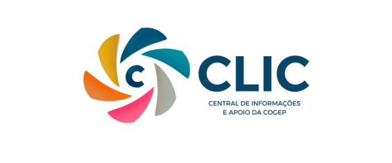 Imagem em fundo branco com logo da CLIC