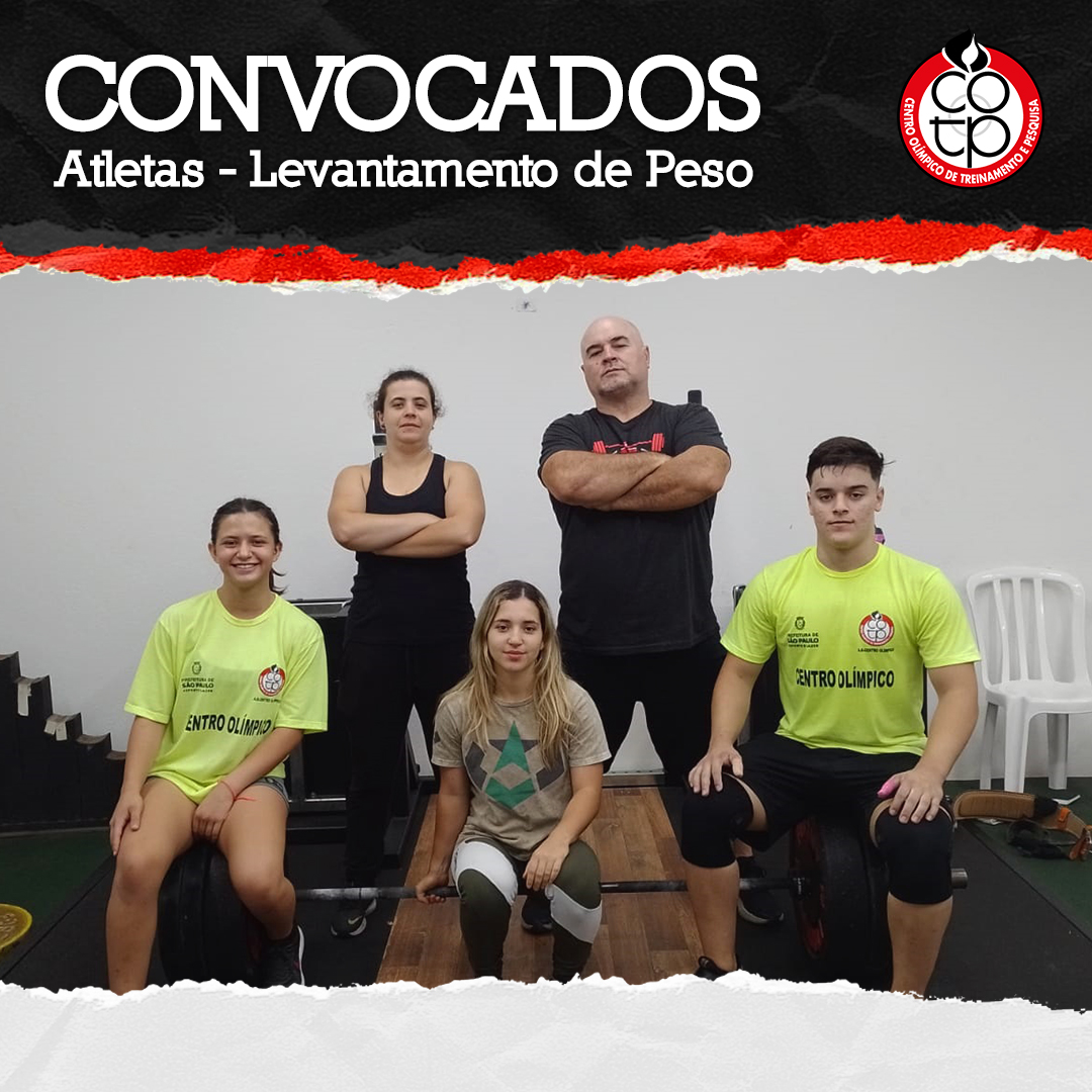 Na imagem, os atletas convocados para seleção brasileira de LPO e os seus treinadores