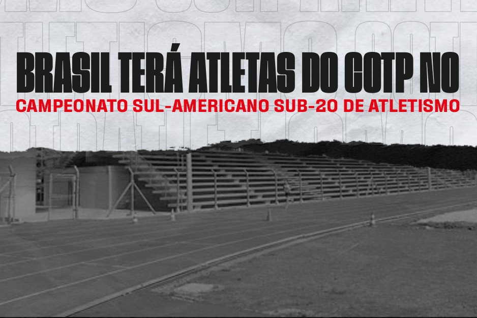 Na imagem, arte sobre o Campeonato Sul-Americano Sub-20 de Atletismo.