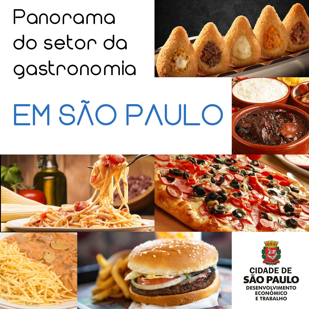 Foto de vários pratos de comidas típicas da Gastronomia Paulista