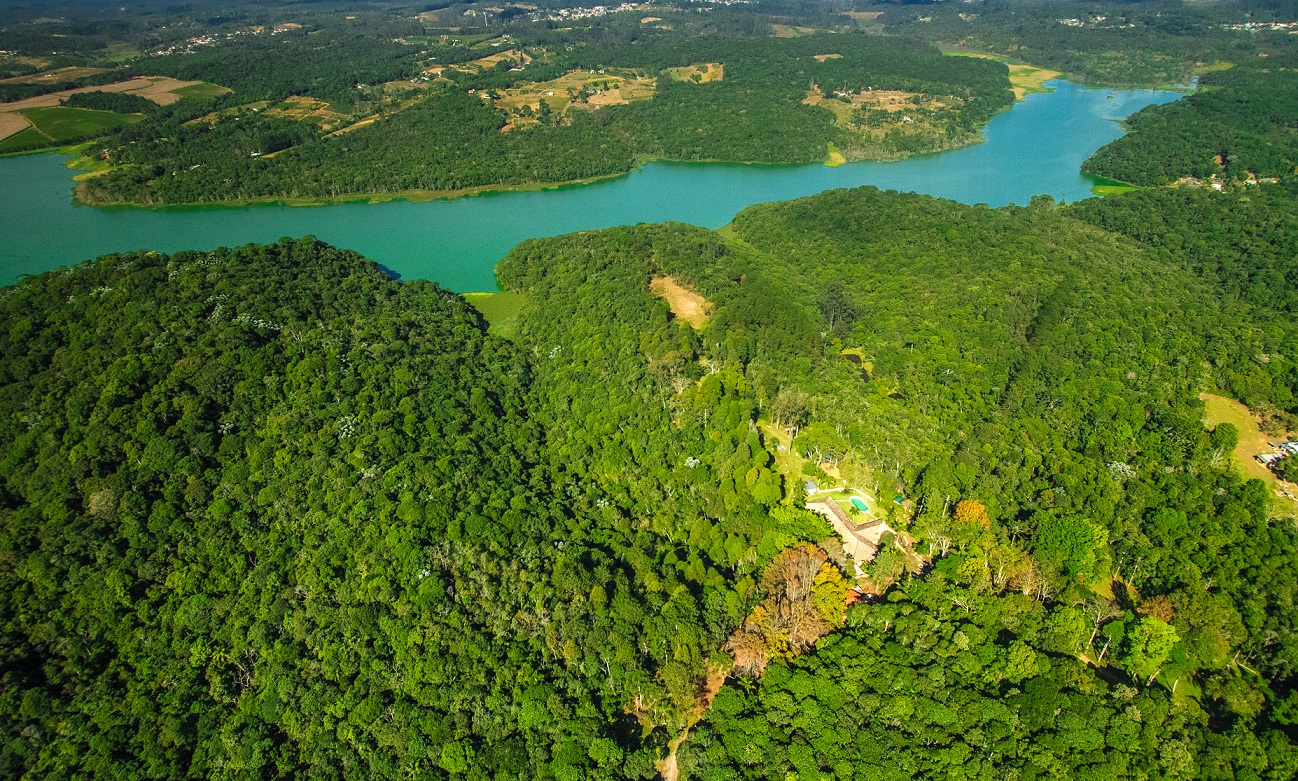 Vista aérea do PNM Varginha, na região do Grajaú