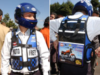 Modelo de equipamento sugerido para aumentar a segurança dos motoboys