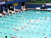 Torneio permitiu o uso de nadadeiras nas provas dos 50m