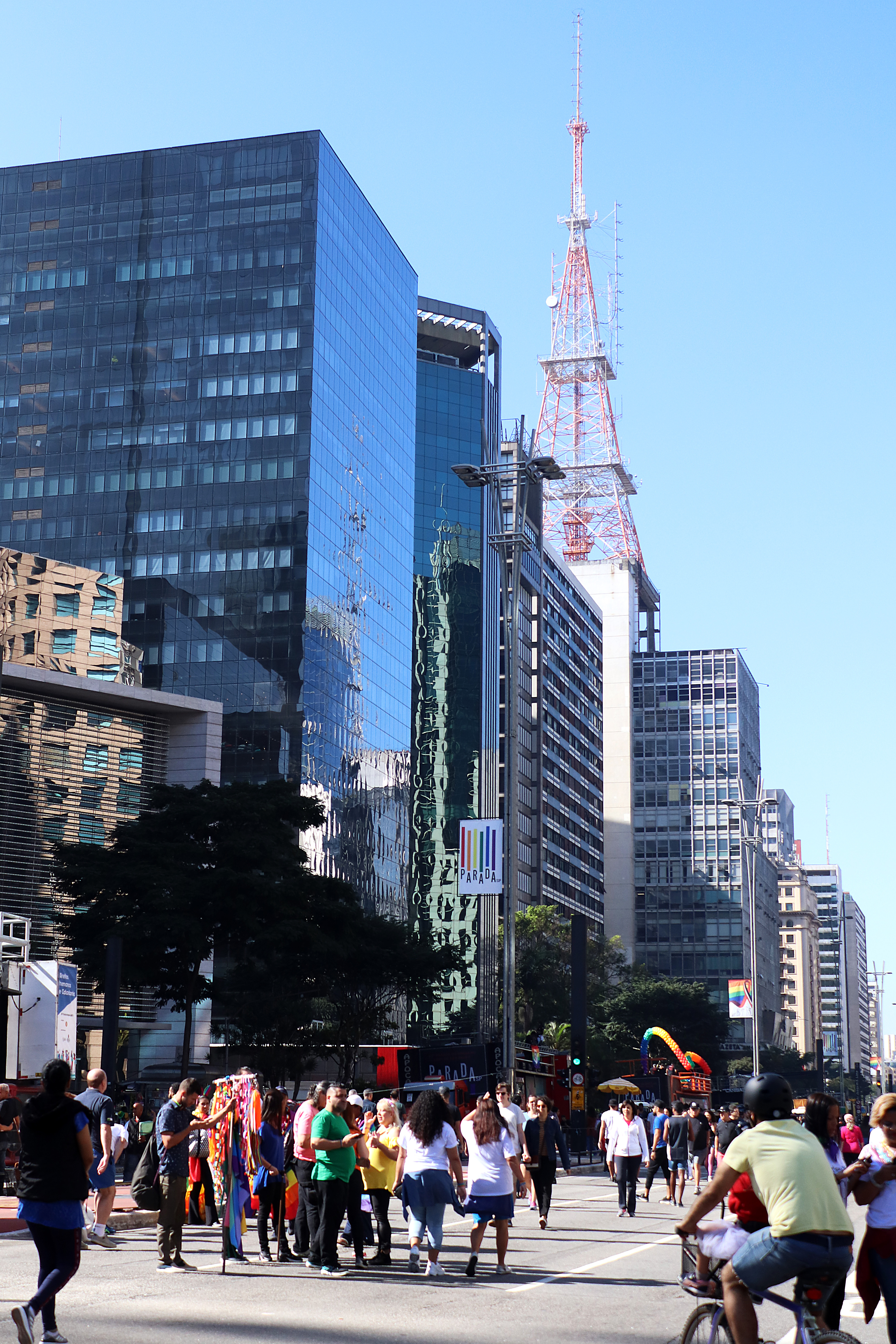 Foto da Avenida Paulista, no centro de São Paulo.