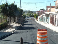 Rua das Flores, no Grajaú, foi uma das 10 vias pavimentadas neste ano