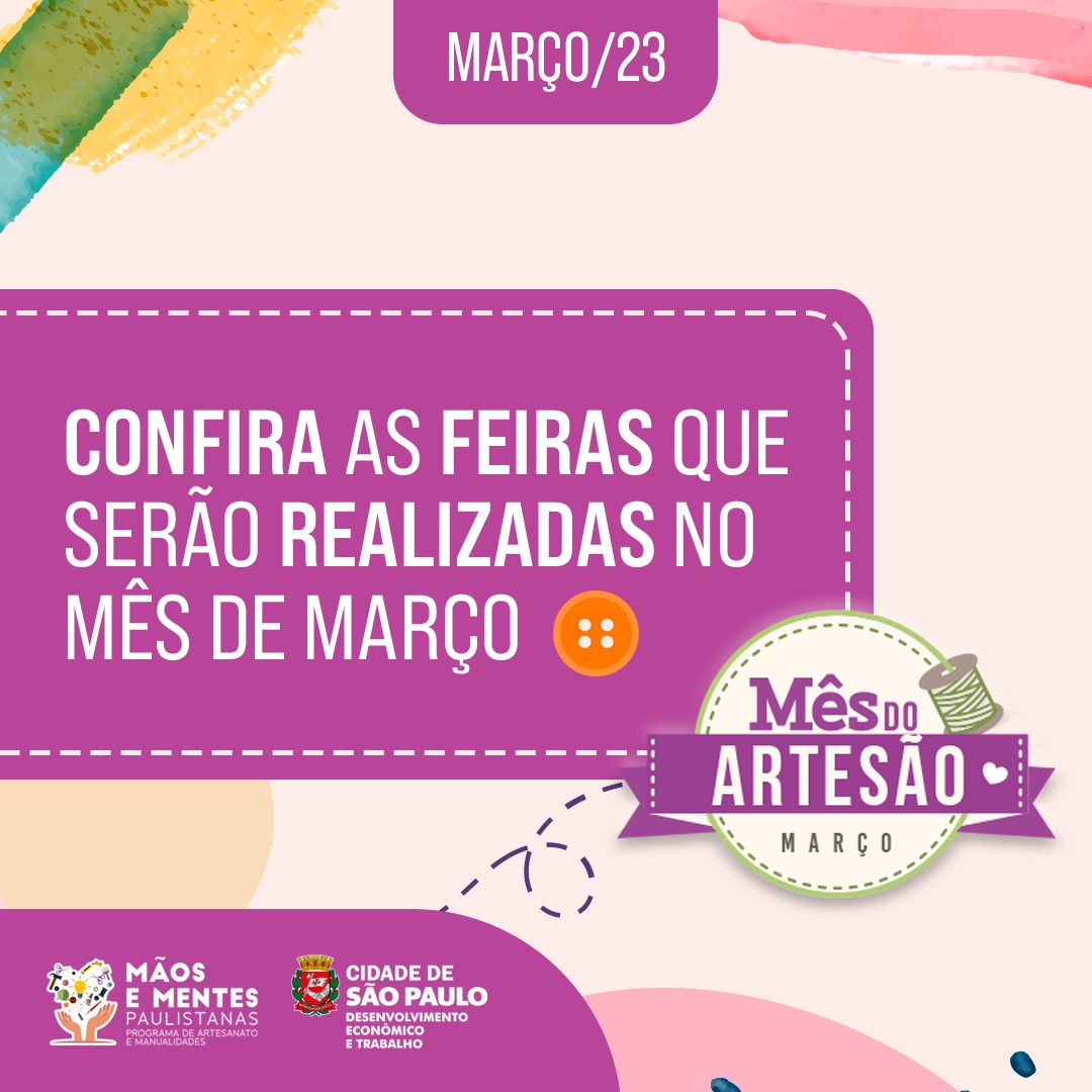 Confira as feiras e artesãos e empreendedores deste final de