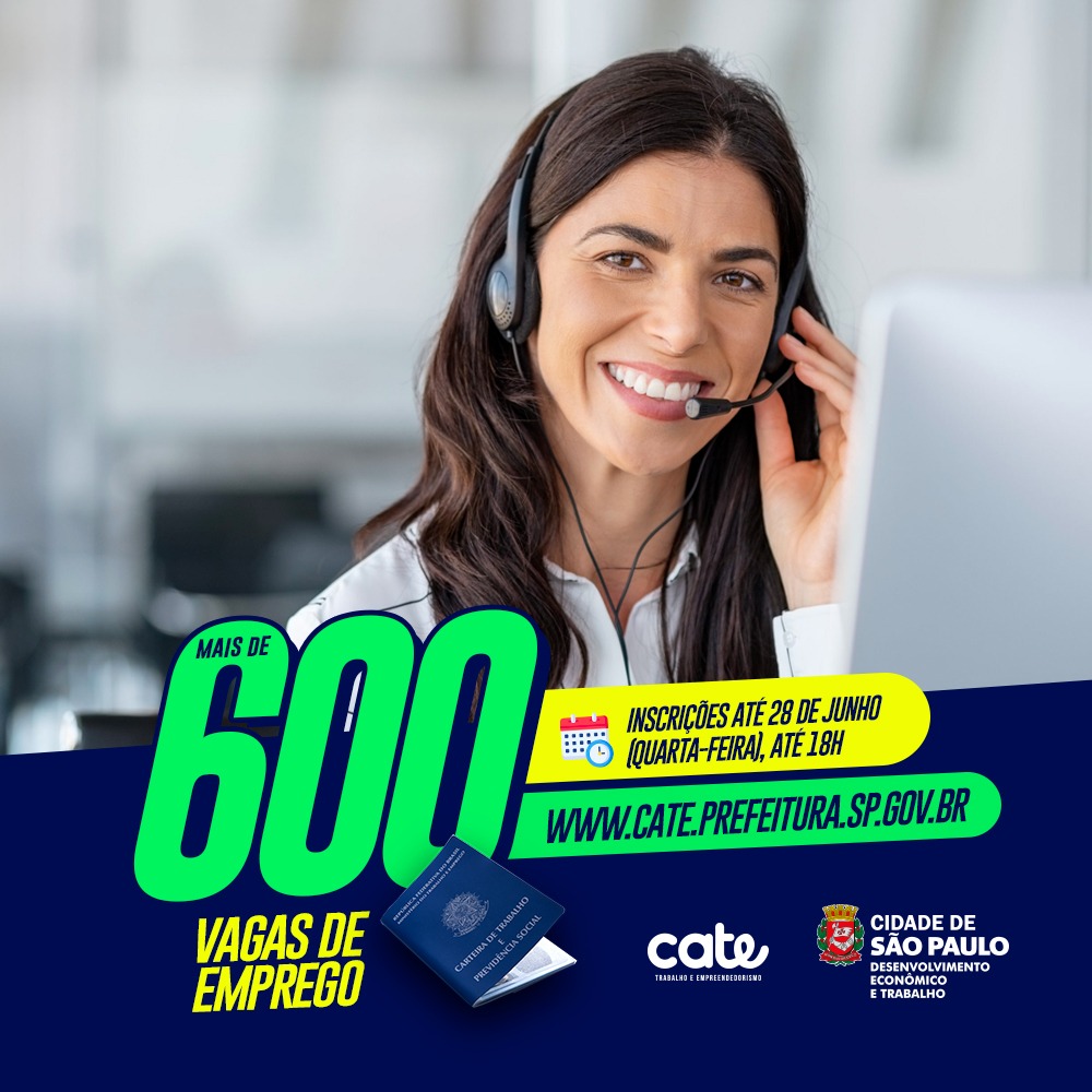 Empresa de telemarketing abre 600 vagas de emprego, em Campina