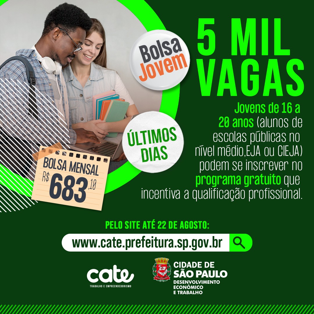 Sejuv abre inscrições para 6.000 mil bolsas do Programa Ceará