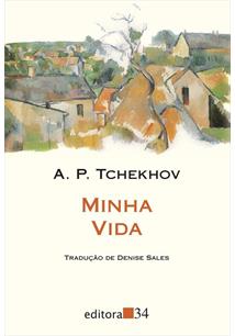 Imagem de capa de livro de fundo branco com ilustração, na parte superior, de casas em vegetação. O título está em laranja e acima está o nome do autor em preto.