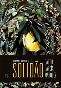 Foto da capa do livro com ilustração de diversas folhas com uma borboleta amarela, abaixo, faixa preta com o título em branco e amarelo e o nome do autor em branco.