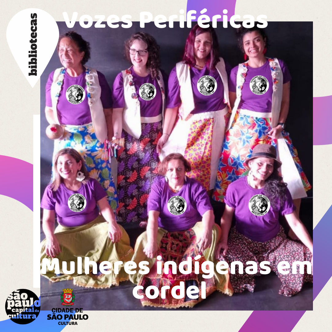 Mulheres indígenas em cordel
