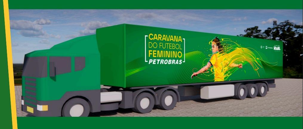 Caravana Futebol Feminino. Foto: Divulgação