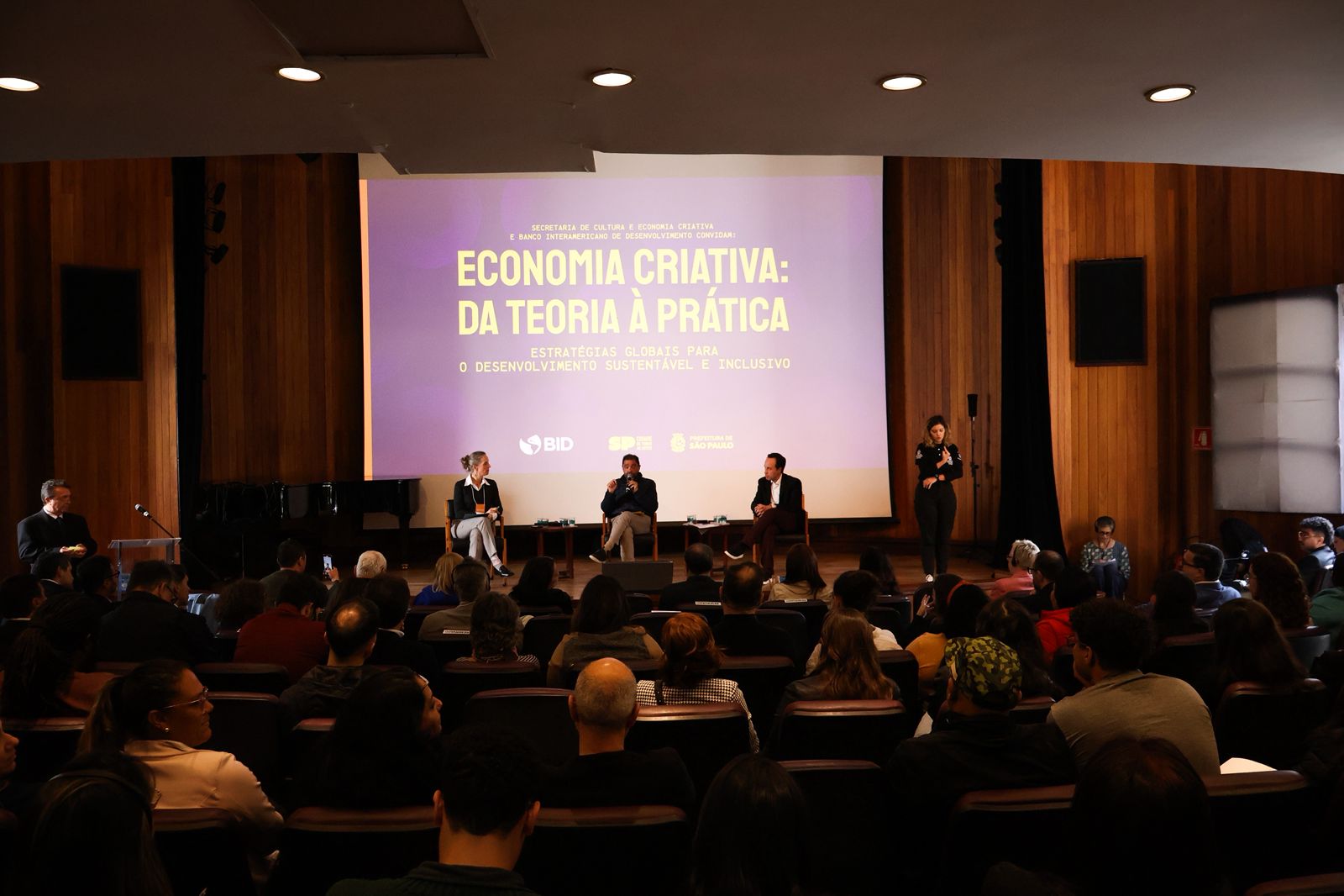 Evento de Economia Criativa na Biblioteca Mário de Andrade. Foto: Gustavo Gonçalves