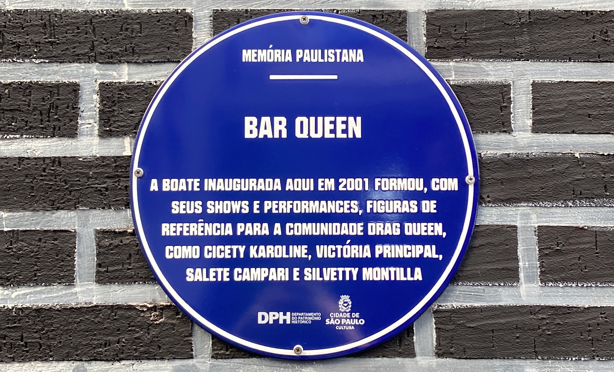 Bar Queen recebeu a placa de identificação do Inventário Memória Paulistana (Foto/Divulgação)