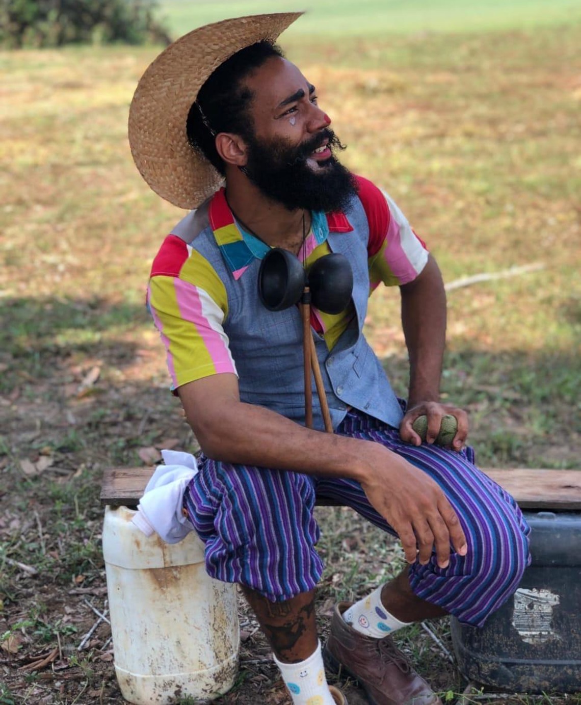 Palhaço Abacaxi faz apresentação na Casa de Cultura Brasilândia às 15h do dia 29 de agosto (Foto/Divulgação)