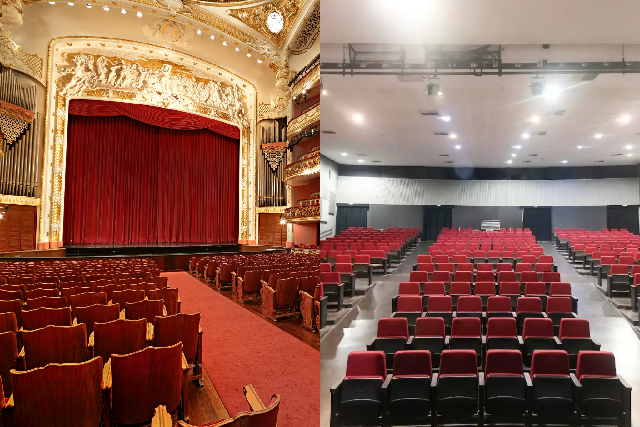  Theatro Municipal de São Paulo e Teatro Arthur Azevedo. Foto: Divulgação