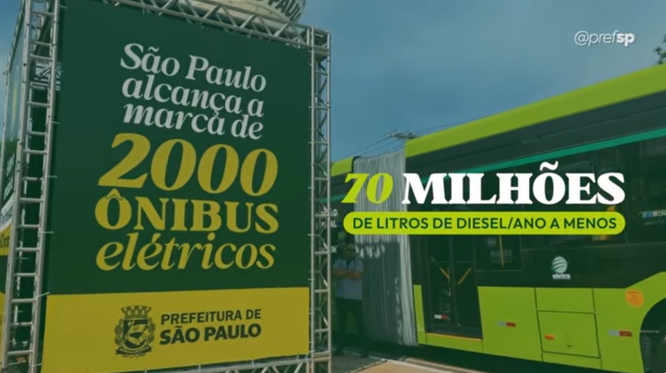 Prefeitura atinge marco histórico de 2 mil ônibus elétricos na frota de São Paulo com entrega de mais 250 veículos