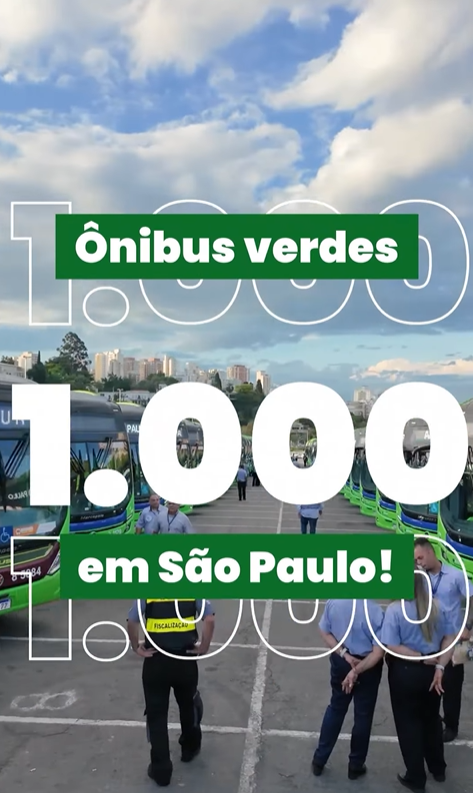 1000 ônibus elétricos em São Paulo