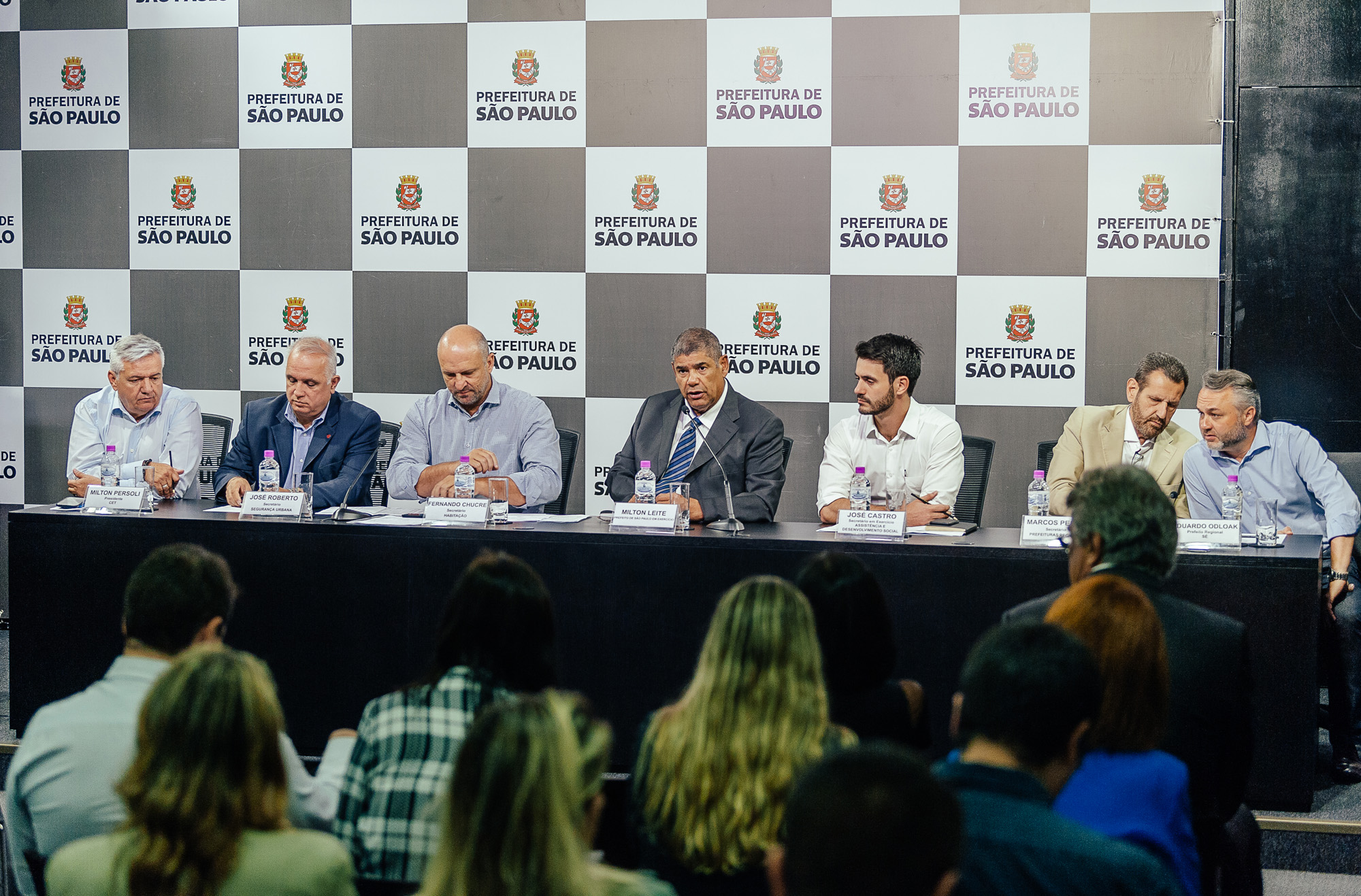696768-Entrevista coletiva sobre edifício no Largo do Paissandu