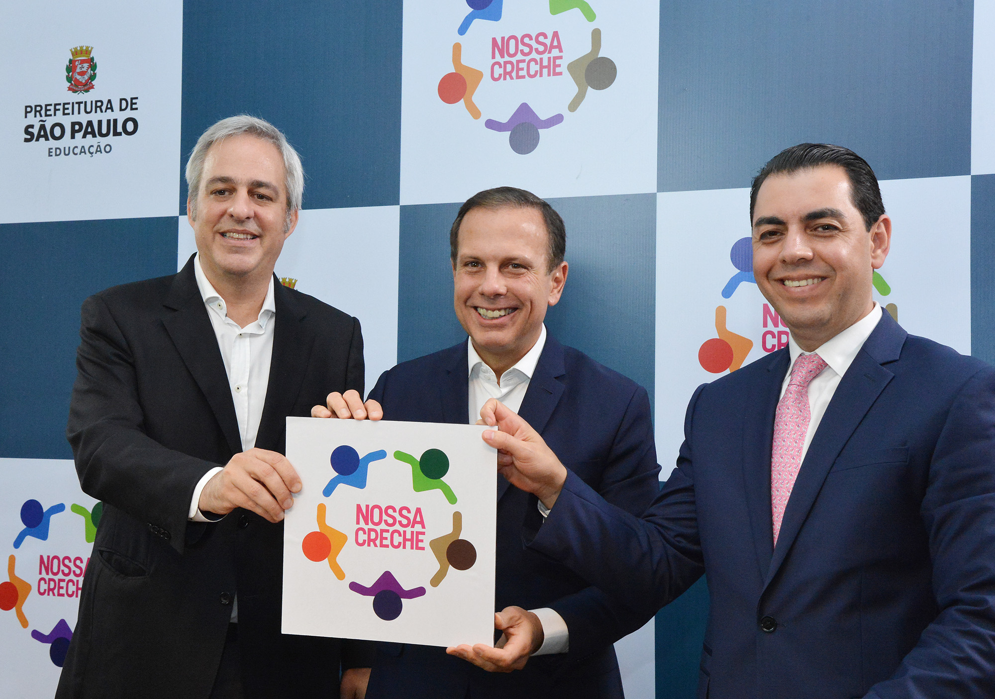 710407-Anúncio do projeto NOSSA CRECHE, com os secretários Educação, Alexandre Schneider e Justiça Paulo Uebel
