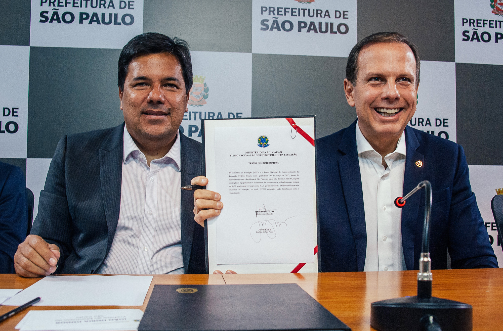 791280-Coletiva de imprensa com o ministro da Educação, Mendonça Filho, o secretário estadual de Educação, José Renato Nalini, e os secretários Alexandre Schneider (Educação) e Julio Semeghini (Governo)