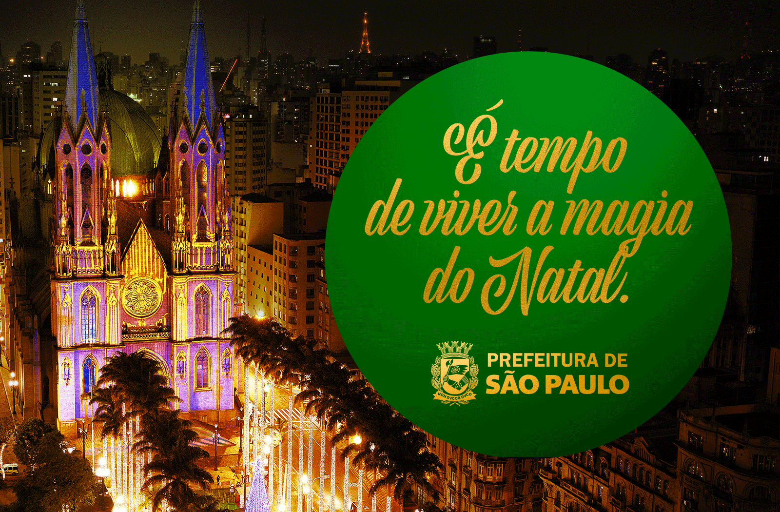 É tempo de viver a magia do Natal em São Paulo, com atrações espalhadas por toda a cidade. A Avenida Paulista, o Viaduto do Chá, a Praça da Sé e o Pátio do Colégio estão ainda mais especiais.&nbsp;Confira a programação completa.
