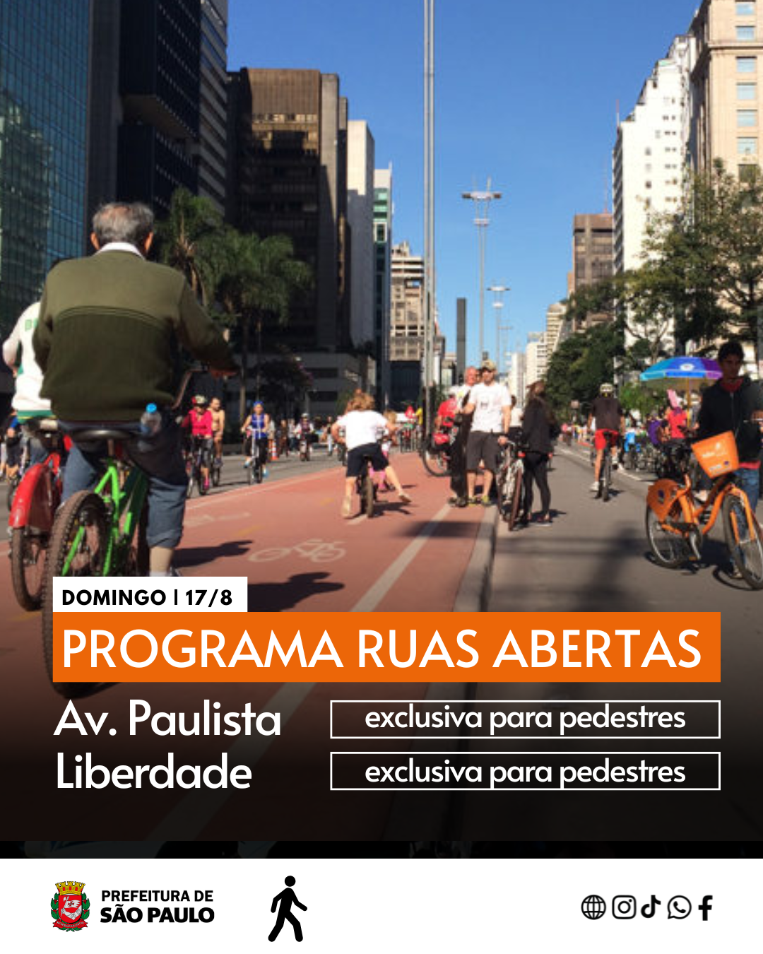 Programa Ruas Abertas acontece neste domingo (17) - Subprefeitura - Sé ...