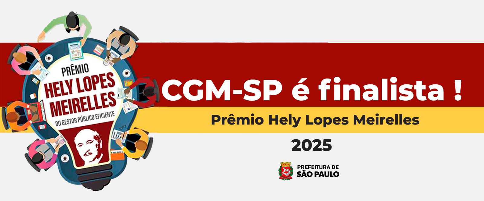 Banner de cor vermelho e amarelo com o texto 