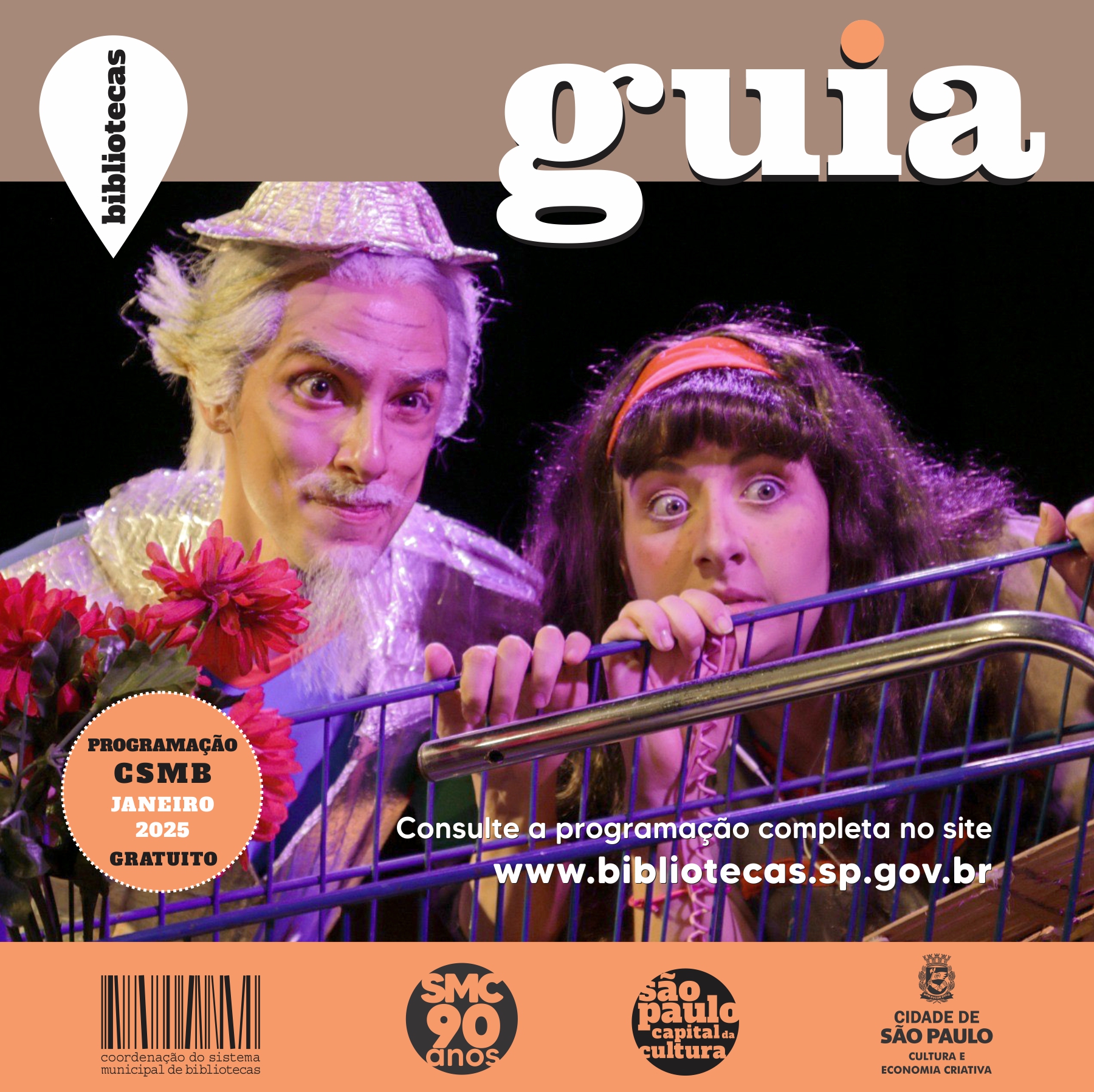 Guia da Programação Cultural de janeiro de 2025