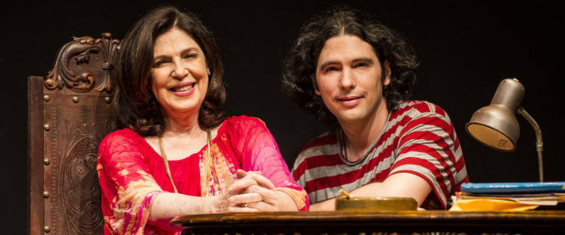 atriz Esther Góes e ator e diretor Ariel Borghi