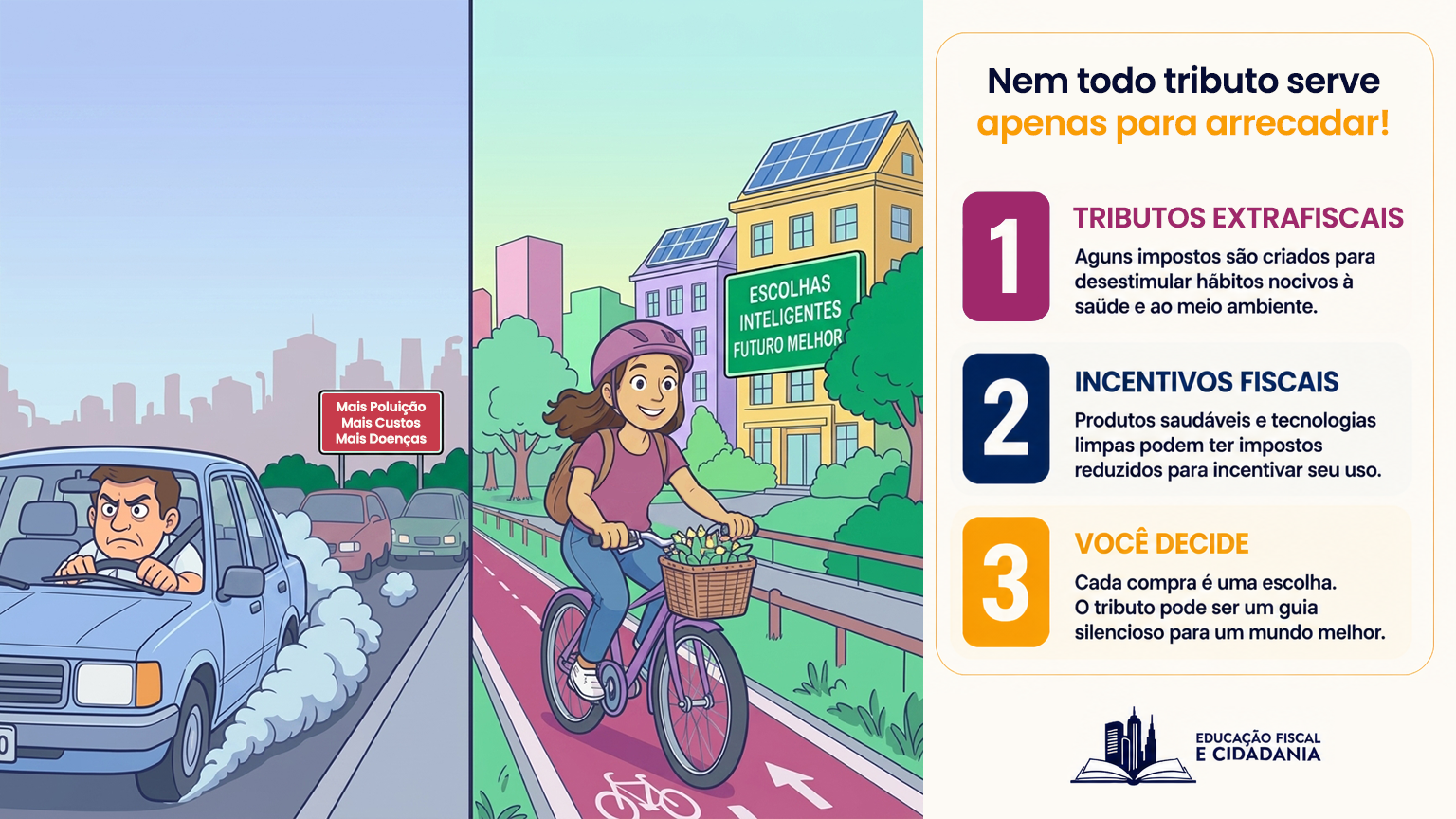 Imagem mostrando como coisas prejudiciais a saúde tem impostos mais altos