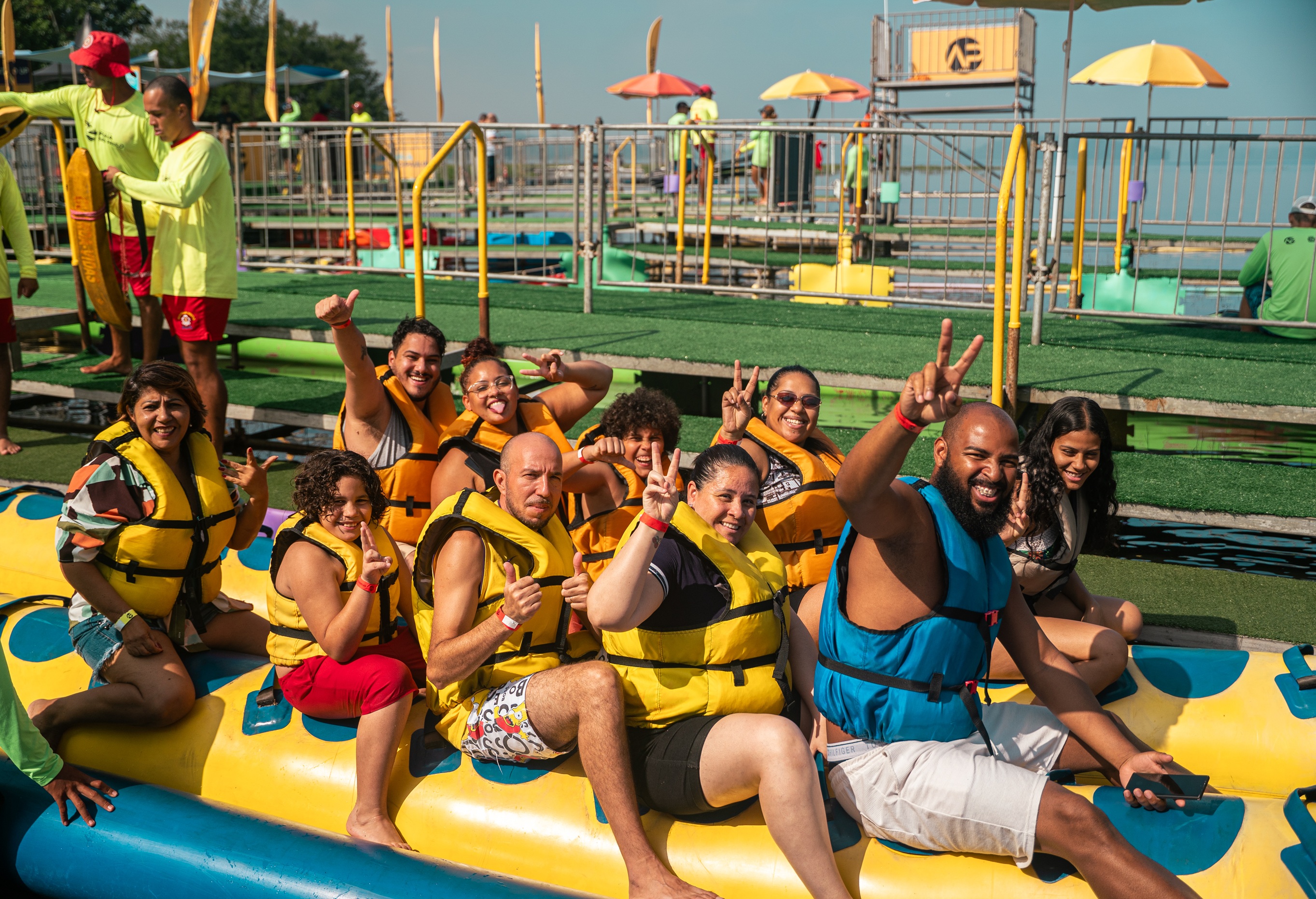 Na imagem, munícipes durante Festival de Verão Praia São Paulo.