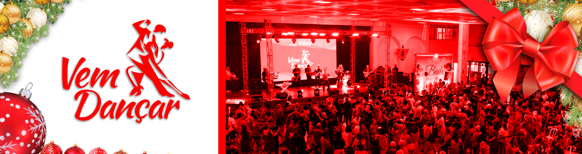 Na imagem, arte do programa Vem Dançar.