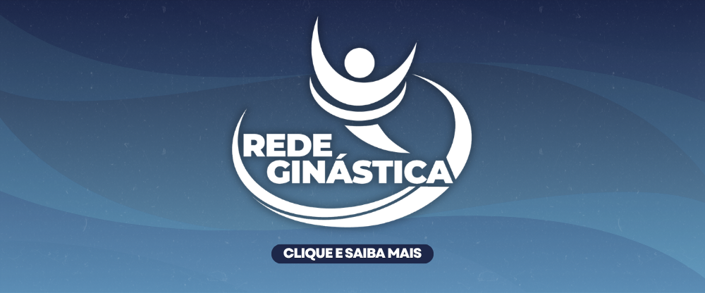 Arte com logo do programa Rede Ginástica.