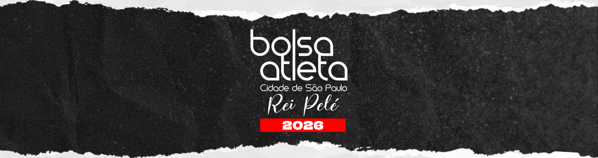 Na imagem, banner sobre o Bolsa Atleta Rei Pelé 2026.