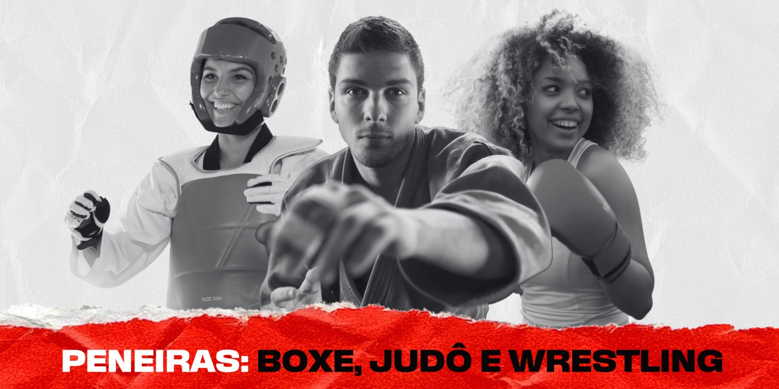 Na imagem, banner de editais para celebração de parcerias. Na imagem, banner de editais para celebração de parcerias. Na imagem, divulgação das peneiras de boxe, judô e taekwondo do Centro Olímpico de Treinamento e Pesquisa. Na imagem, divulgação das peneiras de boxe, judô e taekwondo do Centro Olímpico de Treinamento e Pesquisa.