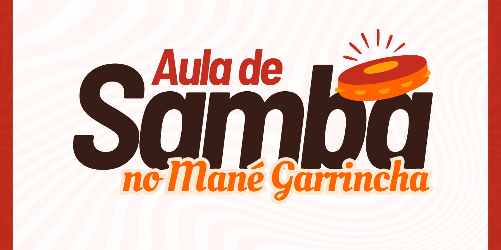 Na imagem, arte sobre as aulas de samba.