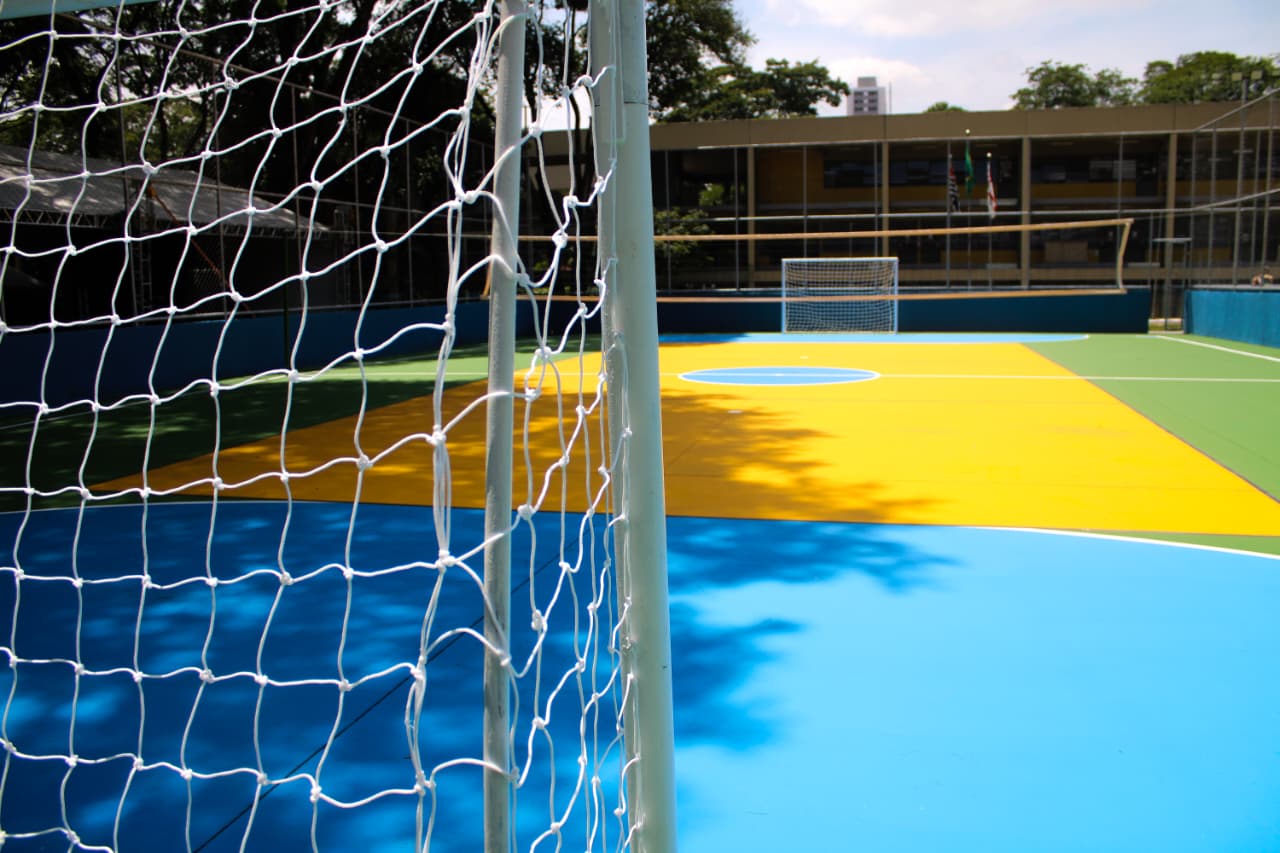 Na imagem, quadra reformada do CE Tatuapé.