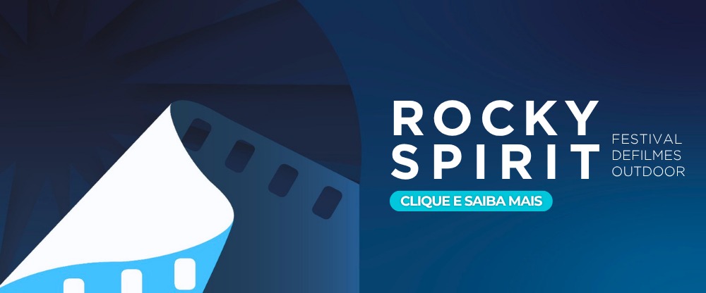Na imagem, arte com o logo do Festival Rocky Spirit.        